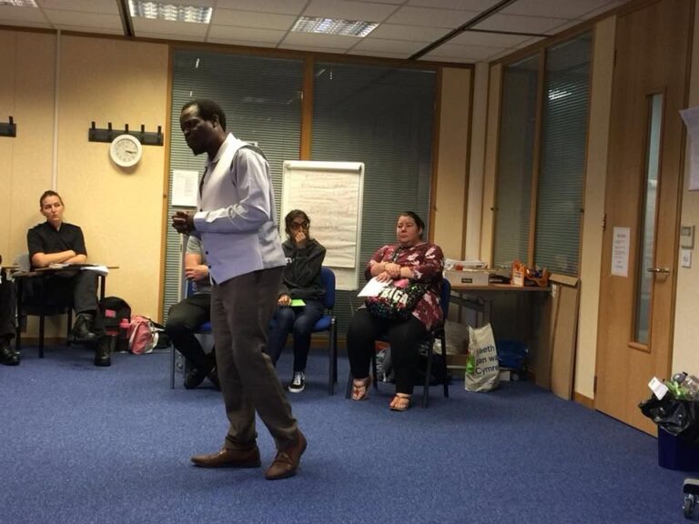 ZNVA volunteer presenting to police recruits graduates 2018