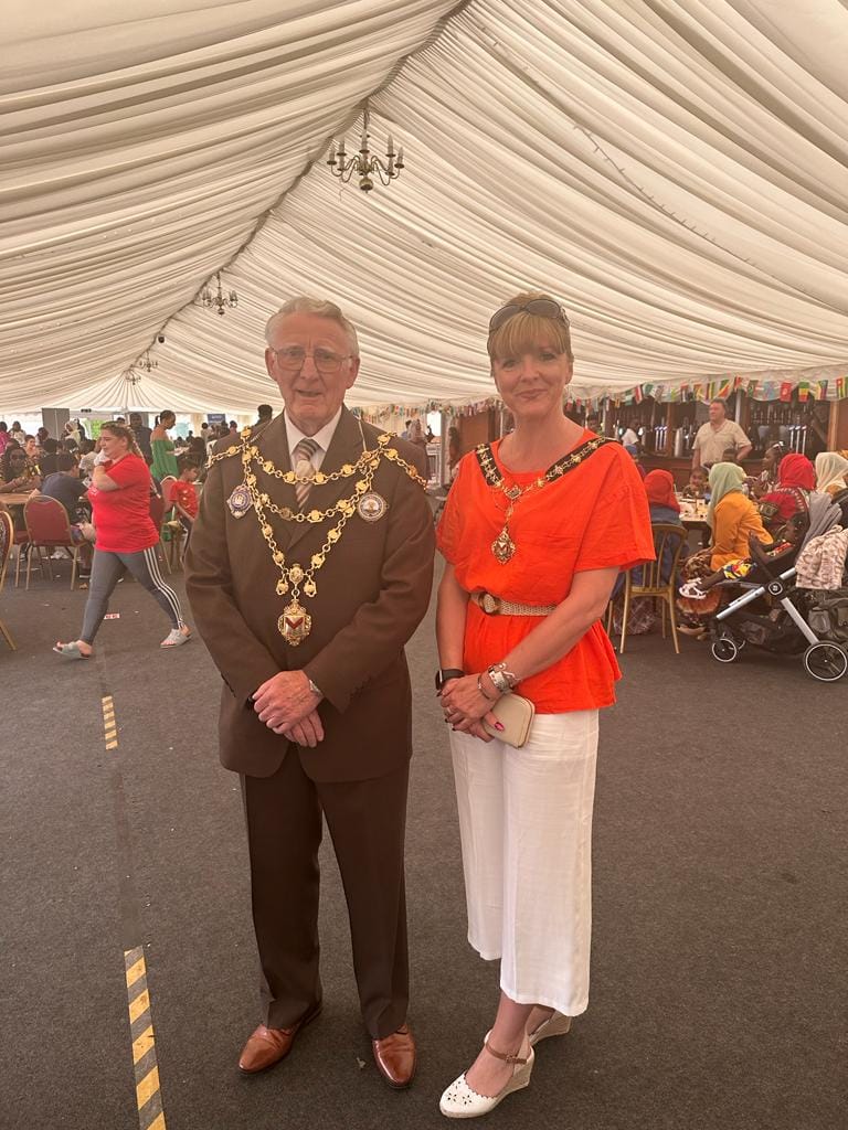 The Mayor and Mayoress of Newport at ZNVA's Africa Day celebration