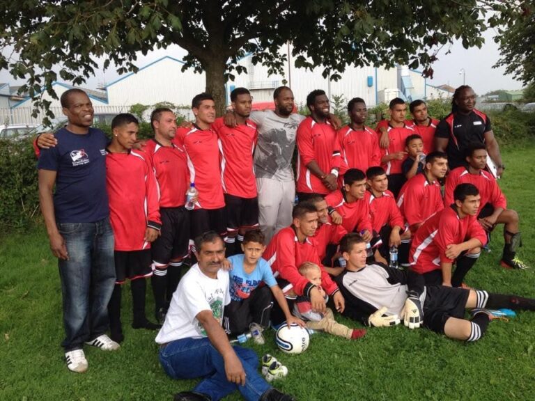 ZNVA newport warriors fc a bame team with nathan blacke